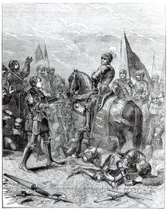 Battle of Bosworth Field: Lord Stanley Bringing the Crown of Richard III to Richmond, 22nd August 1485